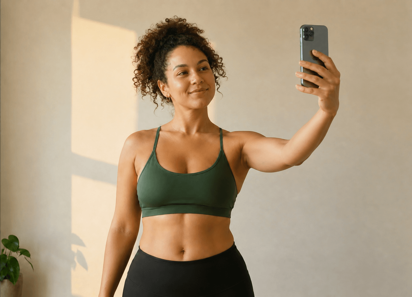 Sprout Health member taking a progress photo