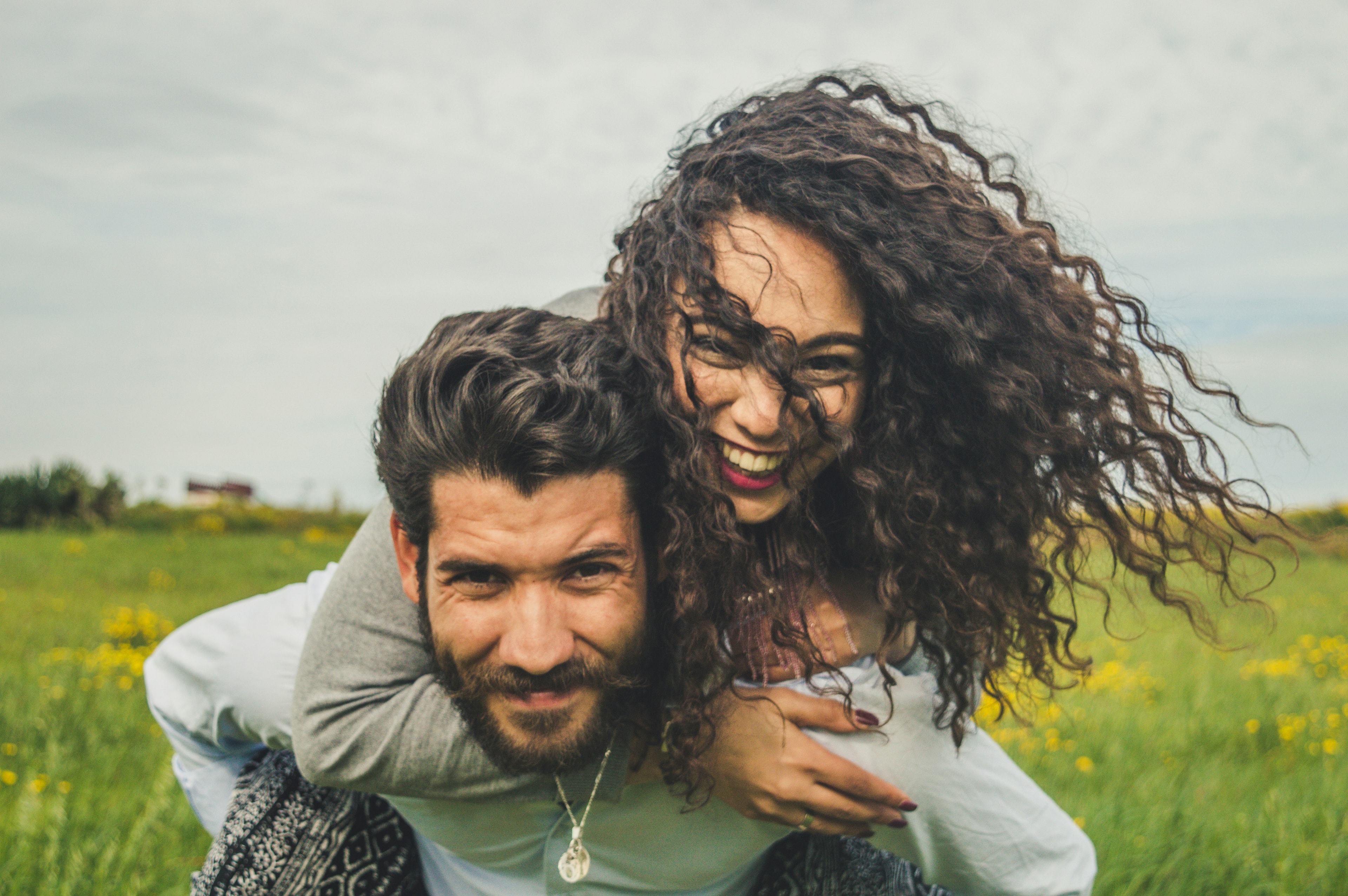 A couple enjoying time outdoors