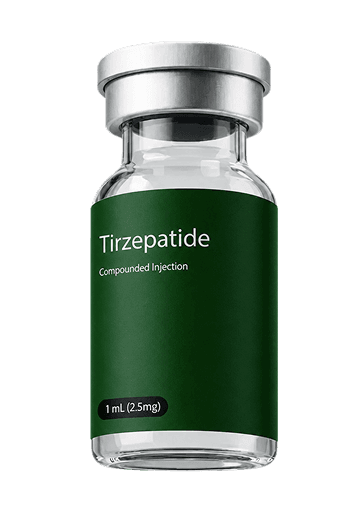 Compounded tirzepatide vial
